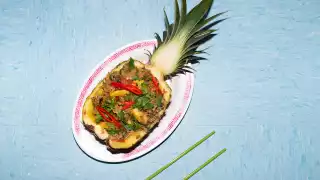 Pineapple fried rice at Lucky & Joy