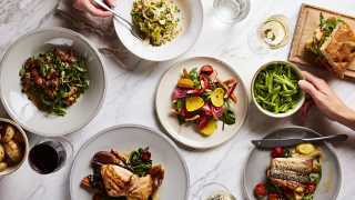 A selection of dishes including the crab salad | Rondo, Holborn