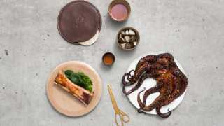 KOL restaurant: seaweed octopus tacos