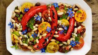 Petersham Nurseries recipe romano peppers and beans