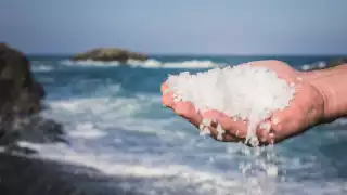 Cornish Sea Salt: grains that were hand-harvested in Cornwall