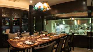 Chef's table at Benares restaurant