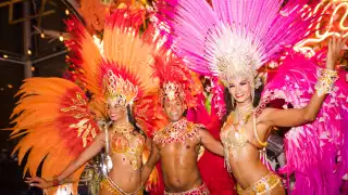 Three Carnaval Samba Dancers