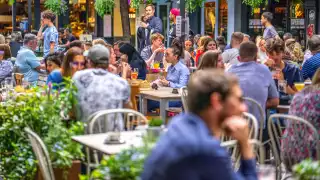 Diners in Kingly Court