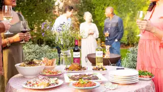 Beronia wines at a summer party
