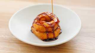 Picarones, fig and syrup