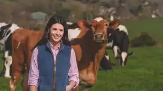 A young farmer on one of Waitrose’s partner farms