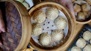Vegan dumplings at Baozi Inn