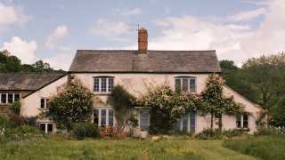 The farmhouse in Dorset where Roberts lives with his family