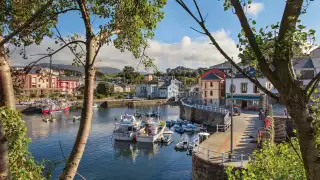 The Puerto de Vega harbour