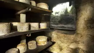 One of the regions infamous caves, where cheese is aged