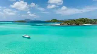 The turquoise waters at Sandals St Vincent