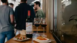 Tapas and a bottle of Cune crianza rioja are perfect partners