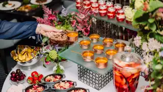 The dessert table at Indigo's Sunday Style Brunch