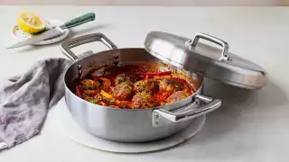 Urban 26cm Tri-Ply Chef&rsquo;s Pan with Domed Lid Samuel Groves