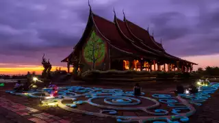 Wat Sirindhorn Wararam Phu Phrao in Chong Mek