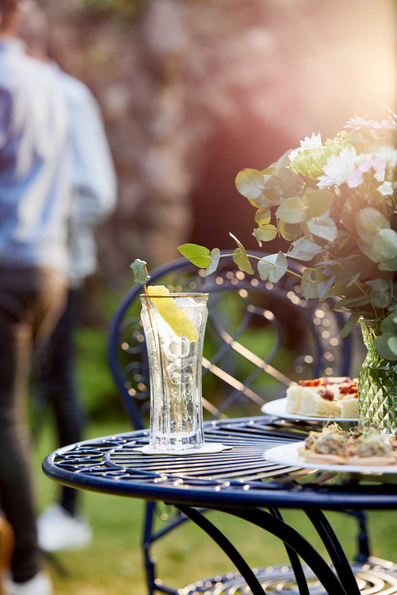 St-Germain spritz recipe: on a summer table