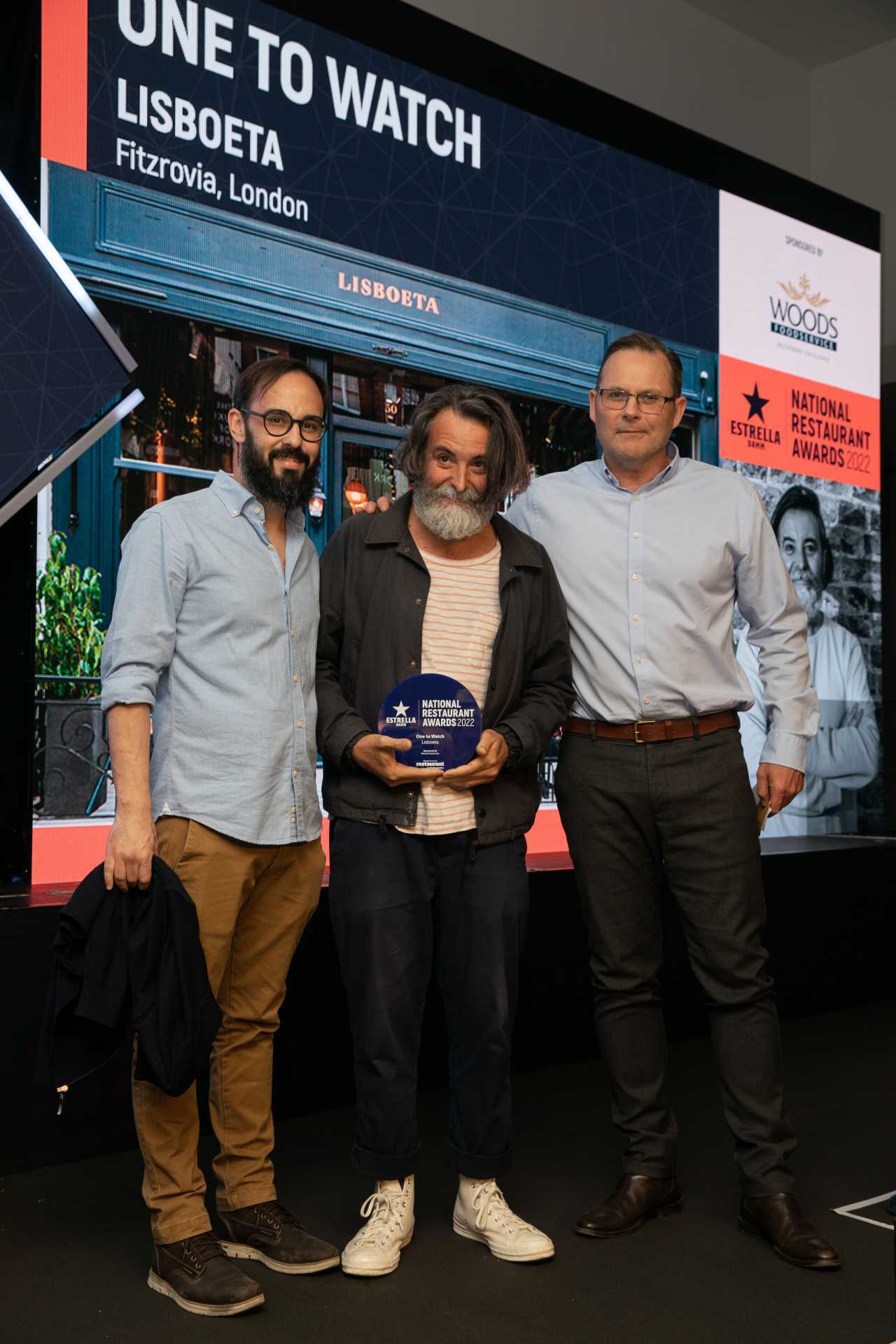 Nuno Mendes at the National Restaurant Awards 2022