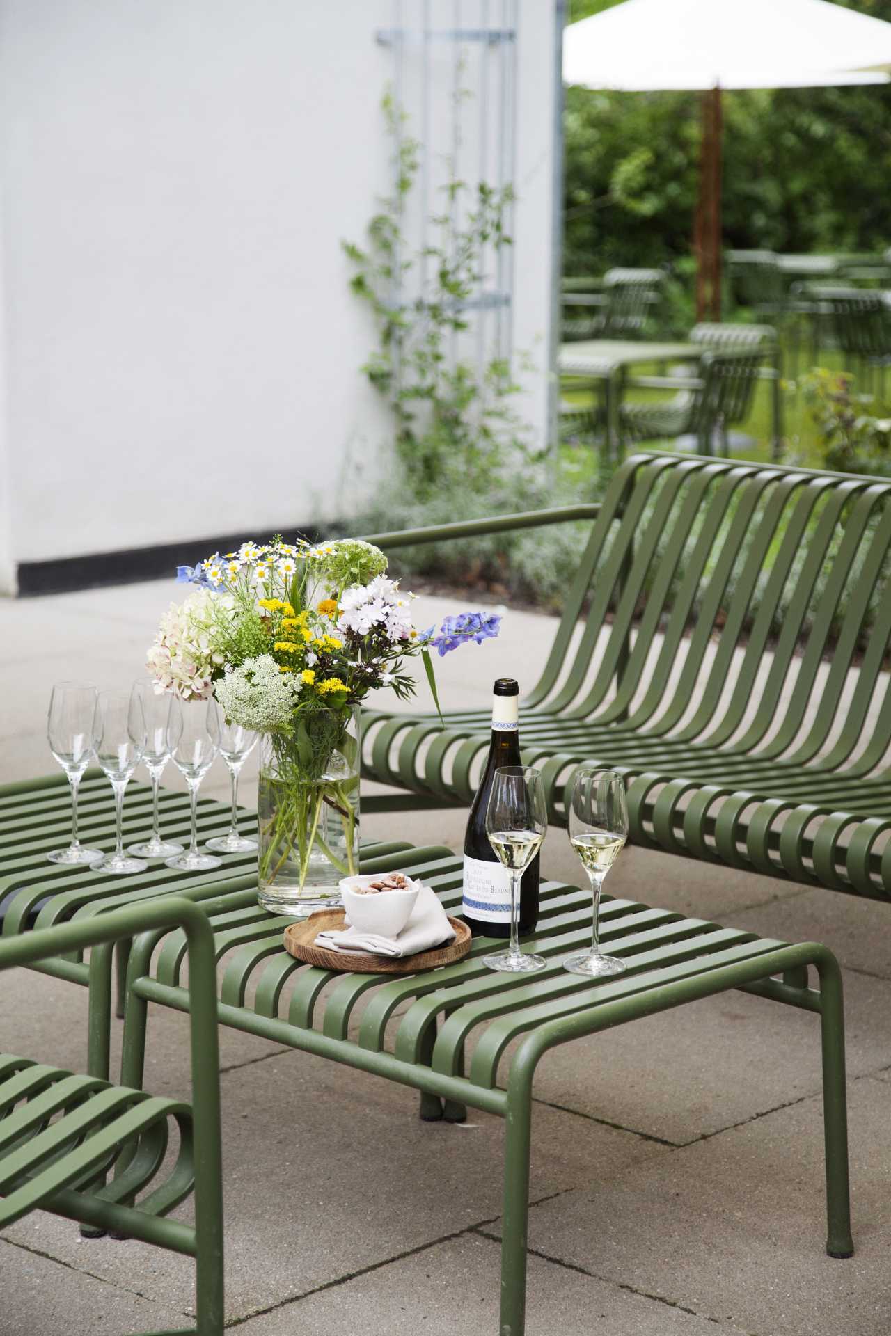 The patio at Fasangården