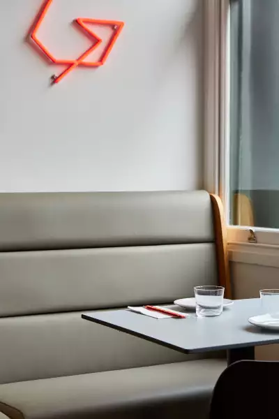 The interiors at The Red Duck in Balham