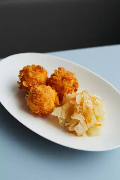 Panko-coated prawn dumplings at The Red Duck in Balham