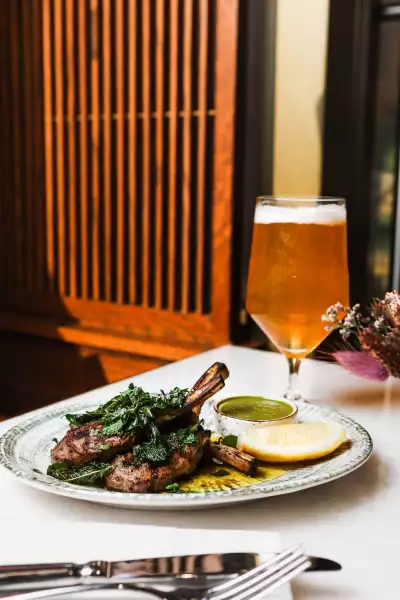 Food at Pali Hill in Fitzrovia