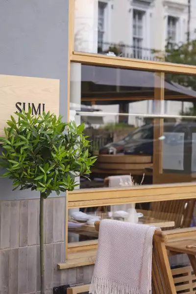 Sumi's restaurant terrace