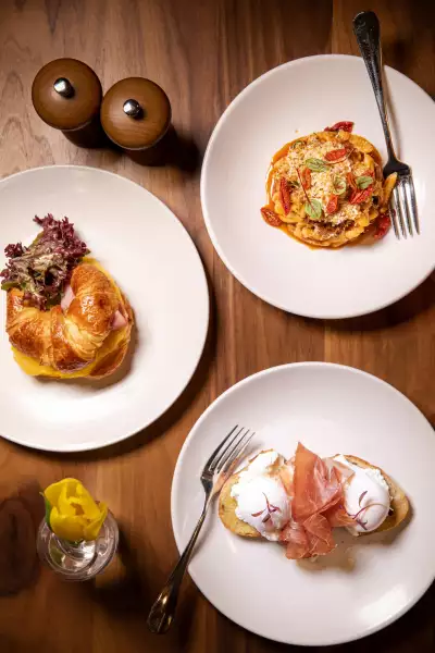 Best brunch London: Sette in the Bulgari hotel in Knightsbridge does a stuffed croissant