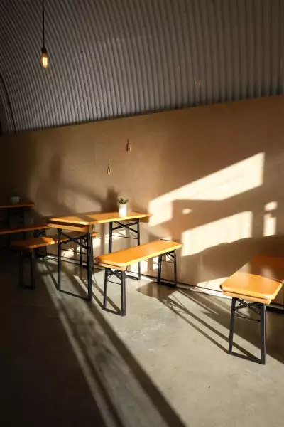 The interiors at Villages Brewery in Deptford, London