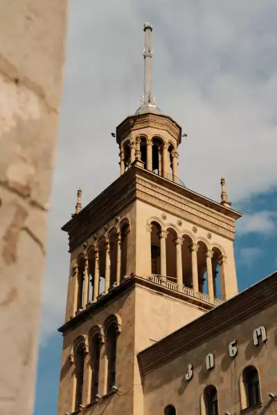 A bell tower in Tbilisi's old town