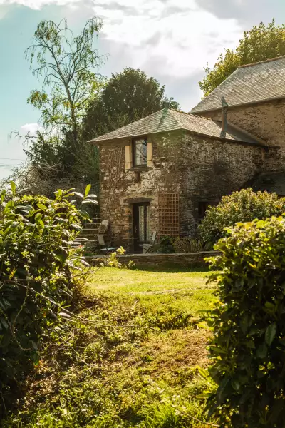 The historic stone buildings of La Morinais