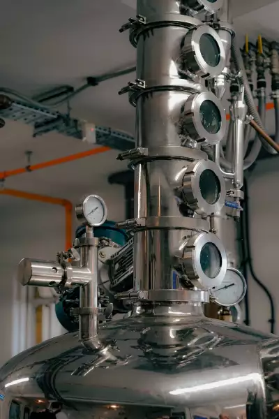 Copper stills for distilling gin