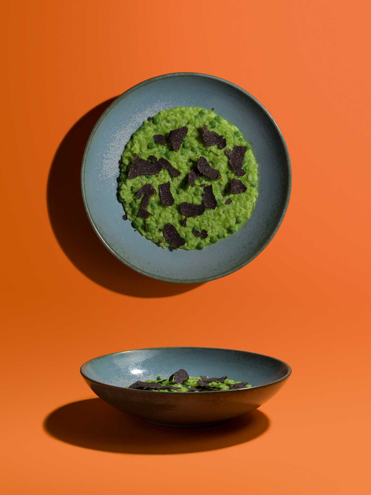 Ben Tish's Pea and truffle risotto