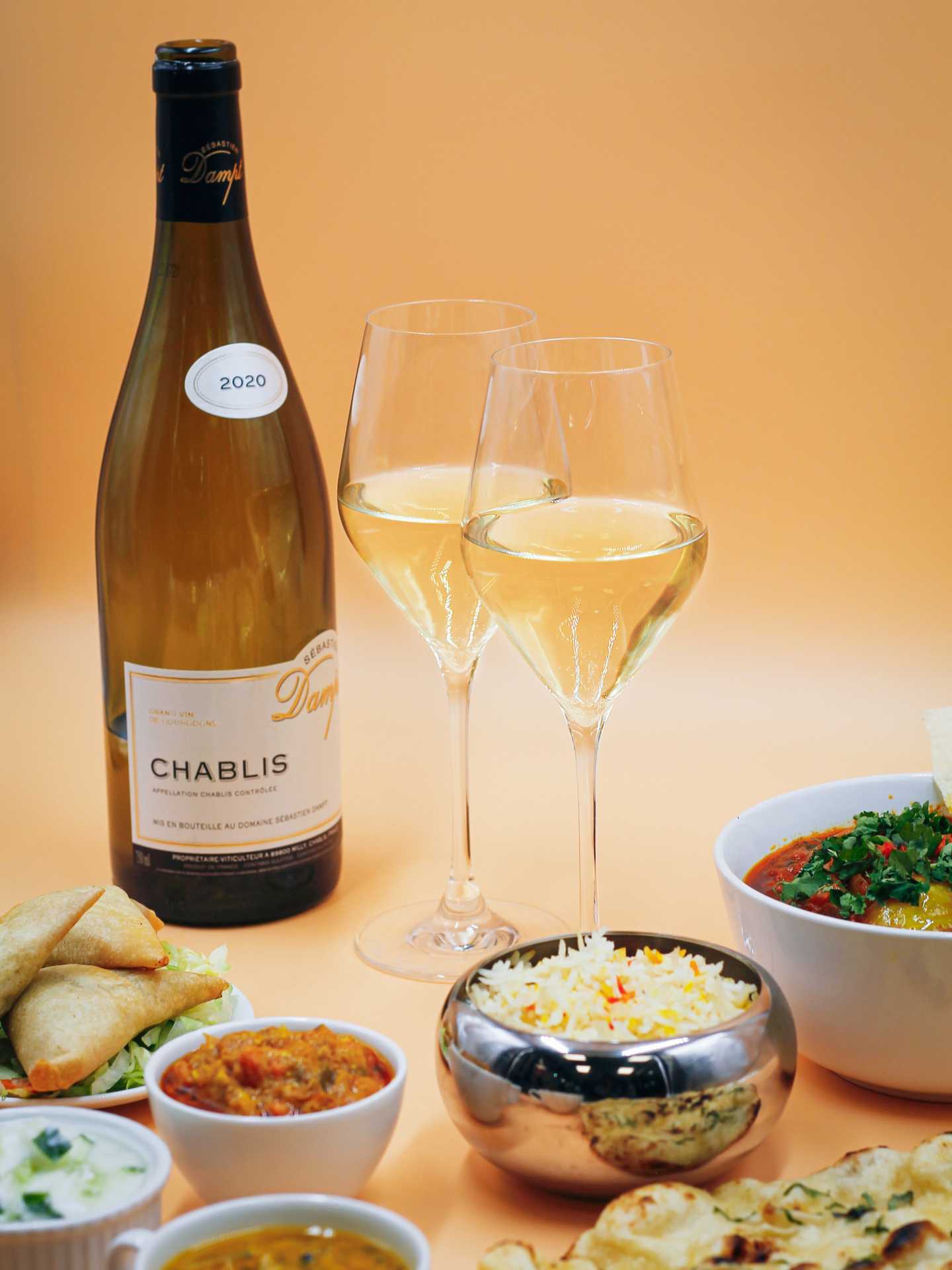 Chablis Wines paired with Indian food