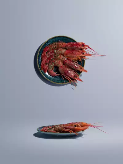 Ben Tish's Prawn crudo