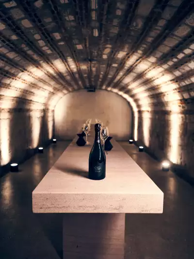 The ageing cellars at Mo&euml;t et Chandon