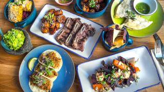 A selection of dishes at Santo Remedio