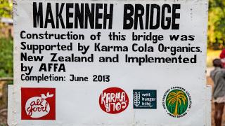 The sign by the Makenneh Bridge