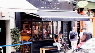 The exterior of Blade Hairclubbing in Soho