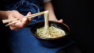 Handmade udon noodles from Koya