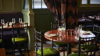 The dining room at The Duke of Richmond in Hackney