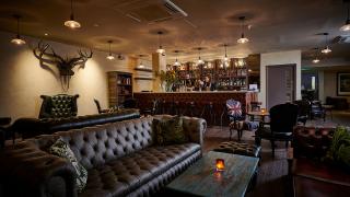The interiors at The Frog Hoxton's sister entertainment and events venue Iron Stag