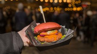 The Foodism 100 awards night 2019: A vegan burger from The Green Grill