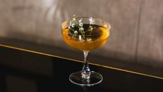Meadowsweet Martini from the Bassoon Bar at the Corinthia Hotel London