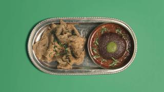 Shami kebab with chur chur paratha from Jamavar