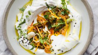 Bubala, Spitalfields: restaurant review – Labneh, orange salsa, togarashi, and candied orange