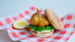 Best brunch London: the fish finger English muffin at Norman's in Tufnell Park