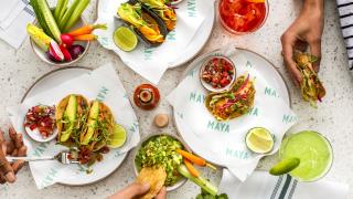 Tacos and snacks at Maya restaurant in The Hoxton hotel