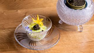 Caviar dish at Kitchen Table London