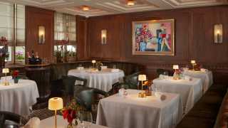 The dining room at Ormer Mayfair by Sofian